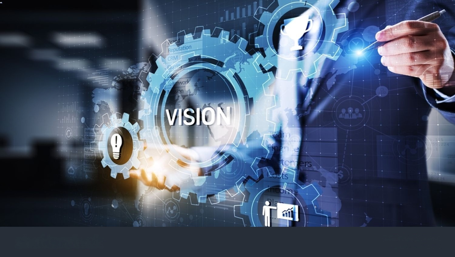 فريق عمل يتعاون لوضع رؤية استراتيجية